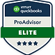 Certified Quickbooks partner elite badge for bookkeping services in ottawa