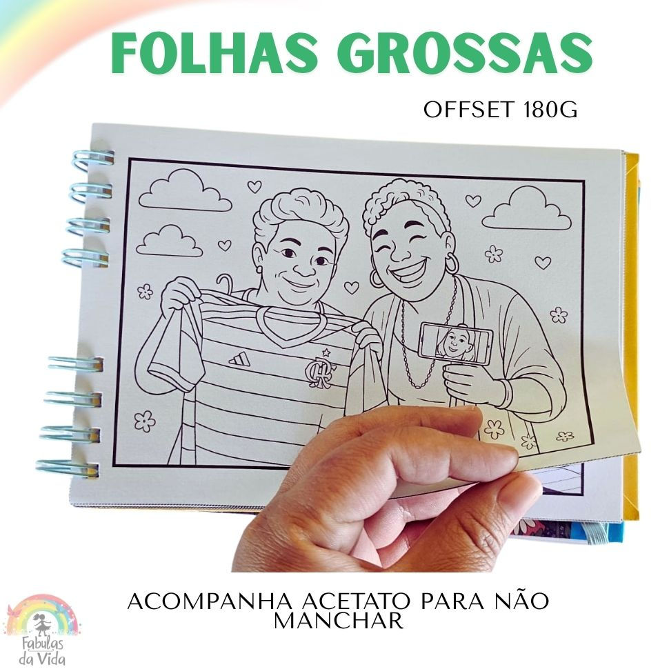 Miniatura: Livro para Colorir com suas fotos - Adulto