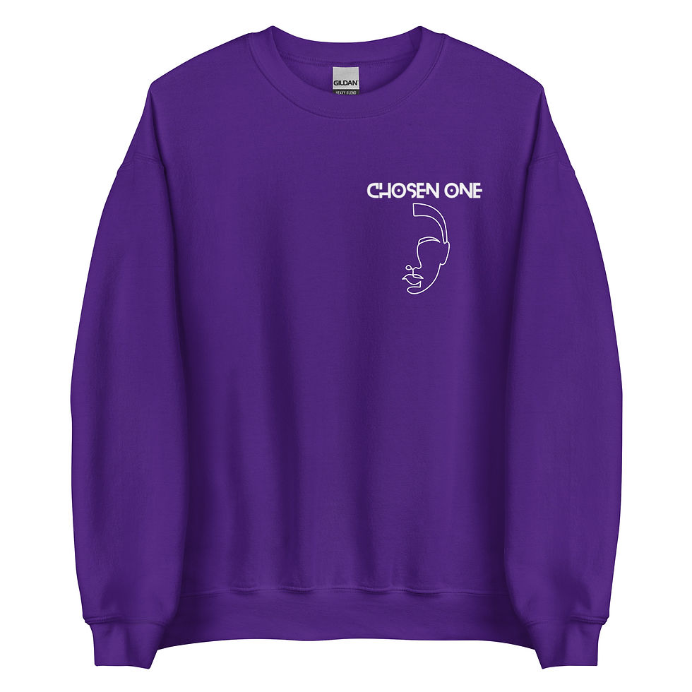 Miniatura: Chosen one white Unisex Sweatshirt