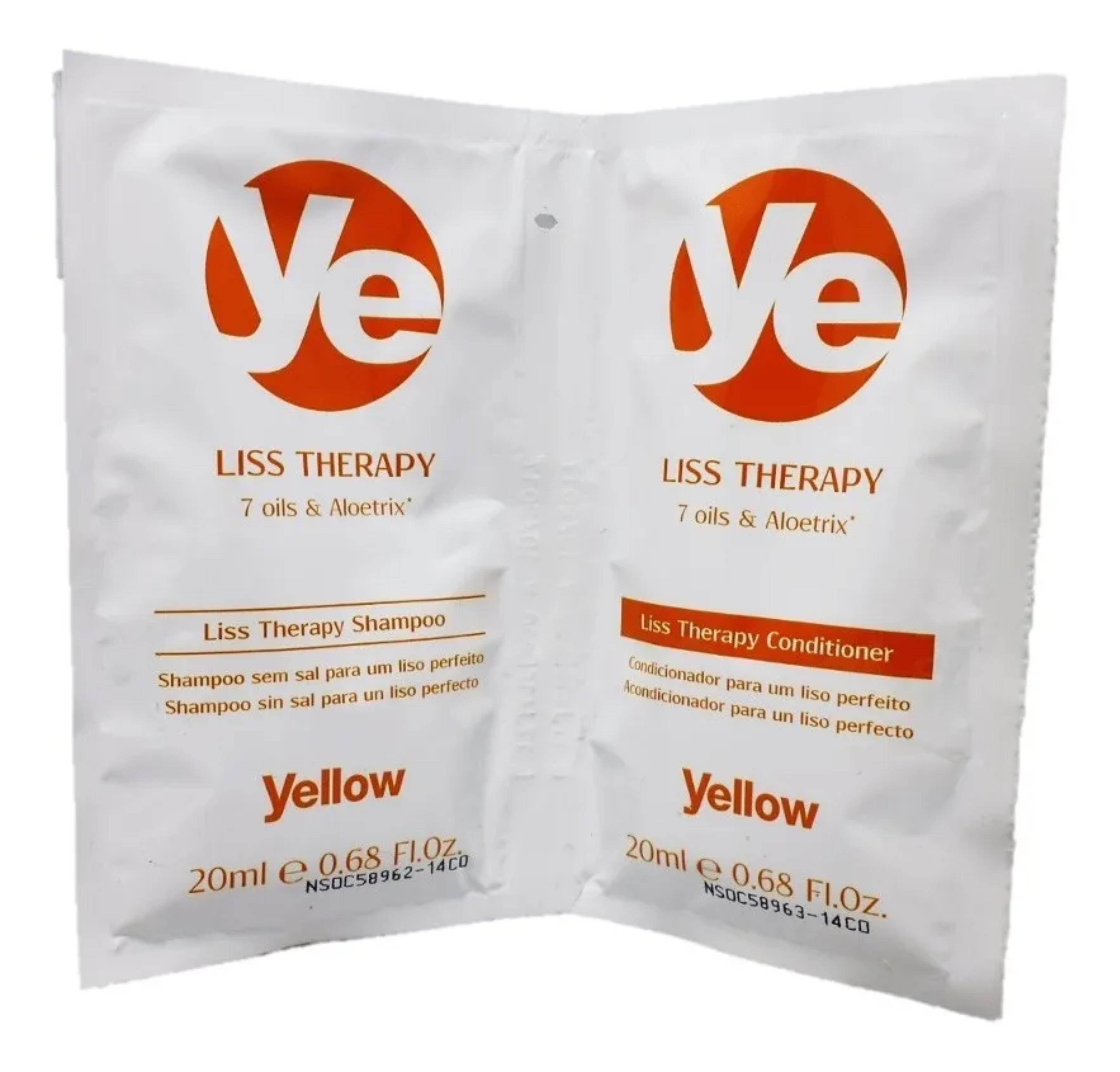 CHAMPU Y ACONDICIONADOR YELLOW  BLOOM- LISS THERAPY SACHET X 20ML