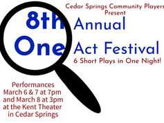 Community Players Set for 8th One Act Festival