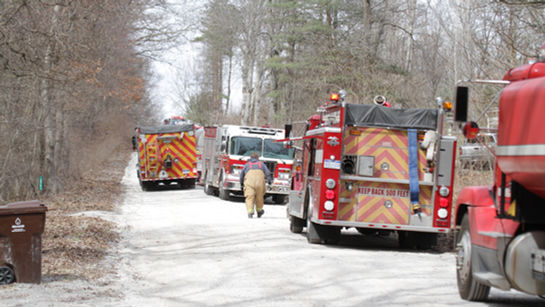 Nelson Township Brush Fire Ignites Nearby Barn