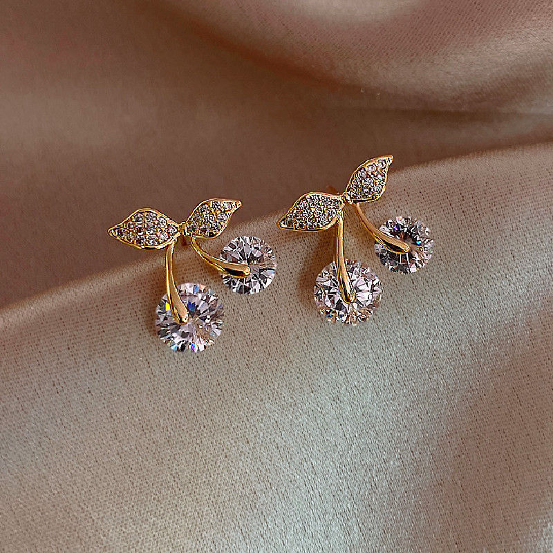Boucles d'Oreilles Stud "Petite Cherry"