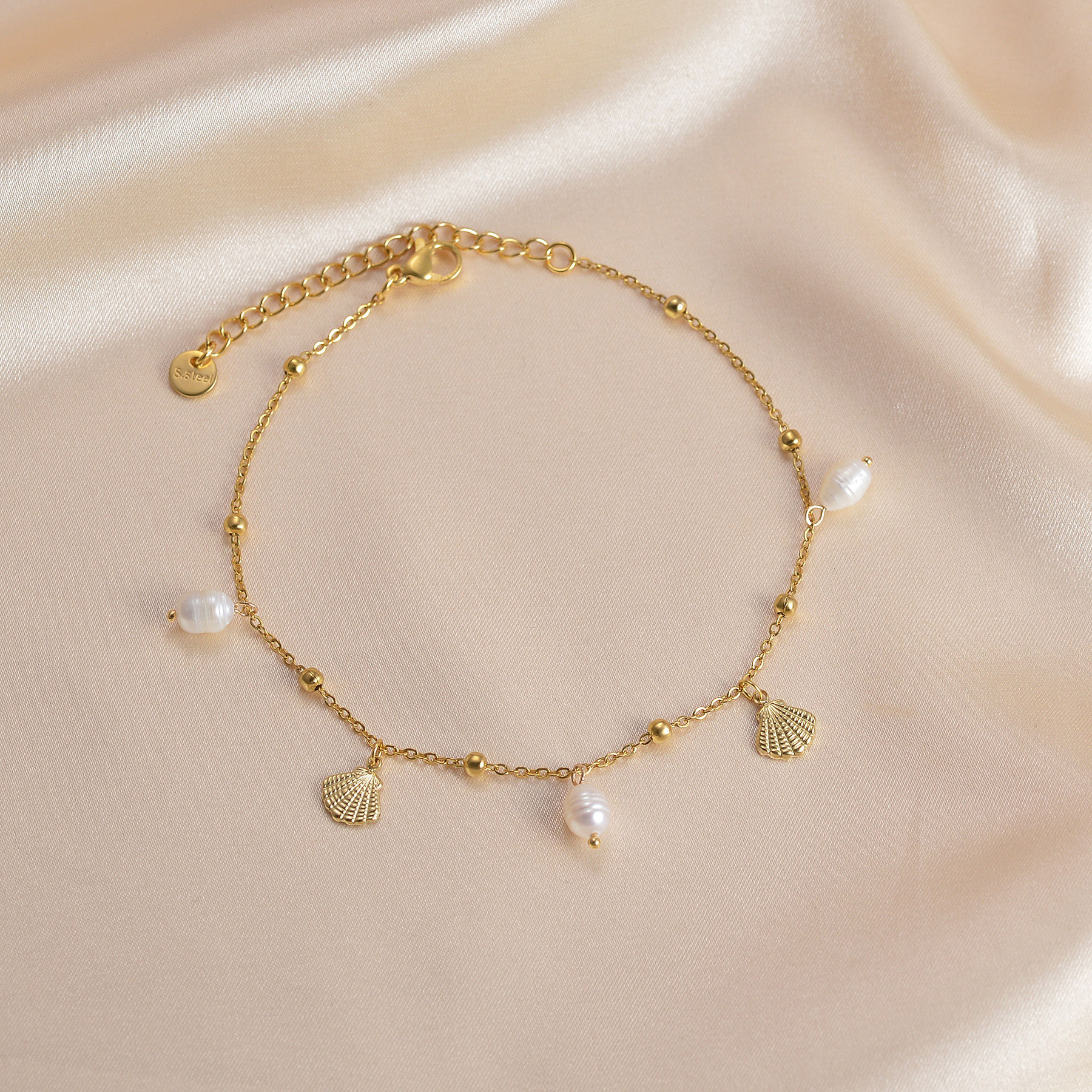Bracelet de Cheville à Pendentif Perlé UZone