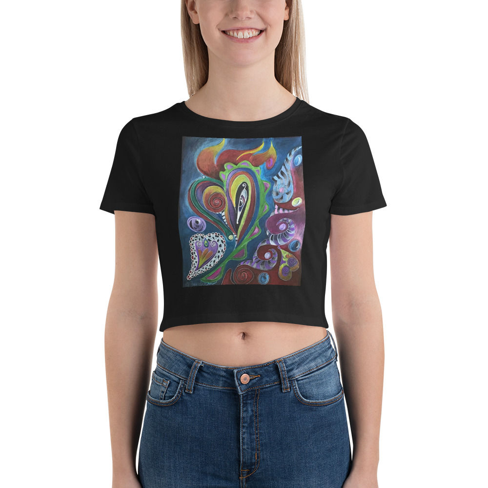 Heart Eye Women’s Crop Tee