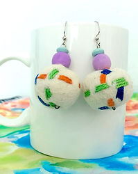confetti earrings