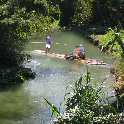 Bamboo Rafting in Jamaica
