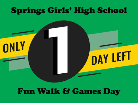 Fun Walk and Games Day Countdown