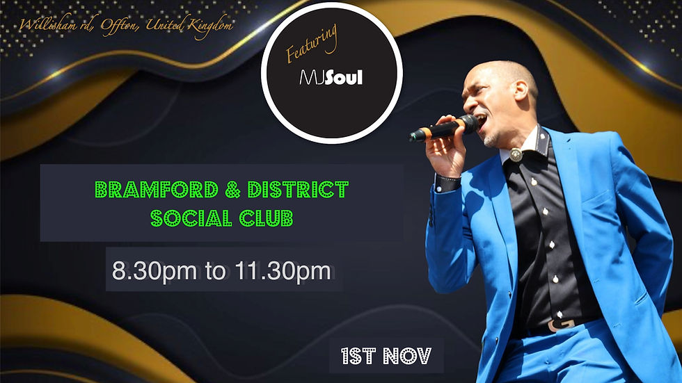 Mjsoul live at Bramford & District Social Club