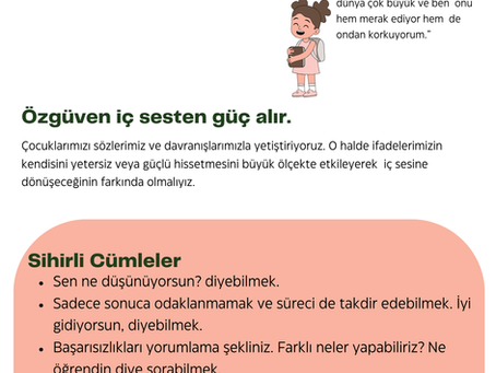 Özgüven Gelişimi ve Sihirli Cümleler