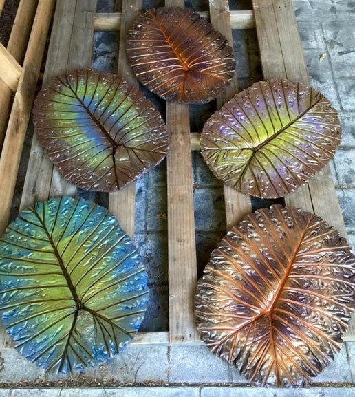 Thumbnail: Hand-painted, handcrafted concrete garden stones with whimsical colours