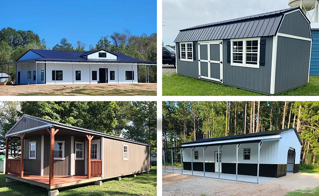 Storage buildings and metal buildings