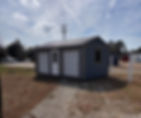Portable Utility Shed with Dual Garage Doors, Walk-In Door, and Windows in South Carolina