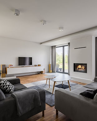 White and Grey Living Room