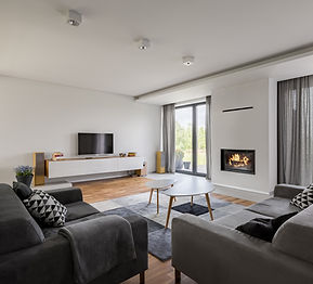 White and Grey Living Room