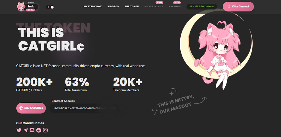 CatGirl Coin: Um projeto promissor para 2022 com seu próprio NekoVerso