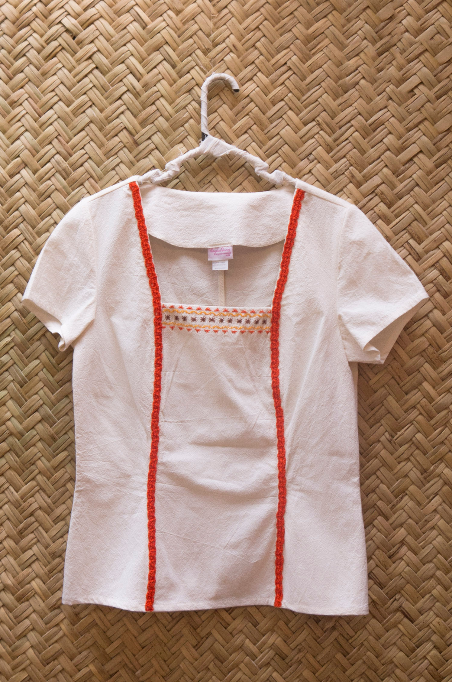 Blusa Bordado Aurora Naranja