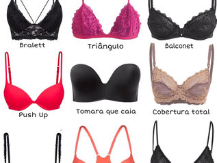 Modelos de sutiã