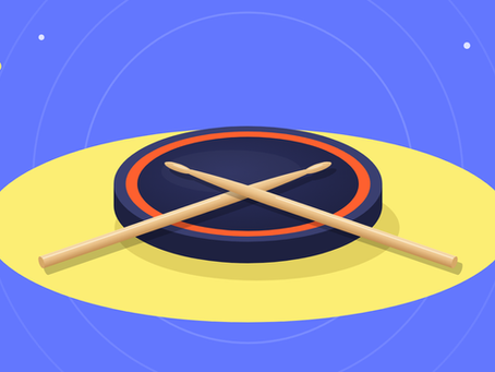 Drumsticks and a practice pad: what a beginner drummer needs first