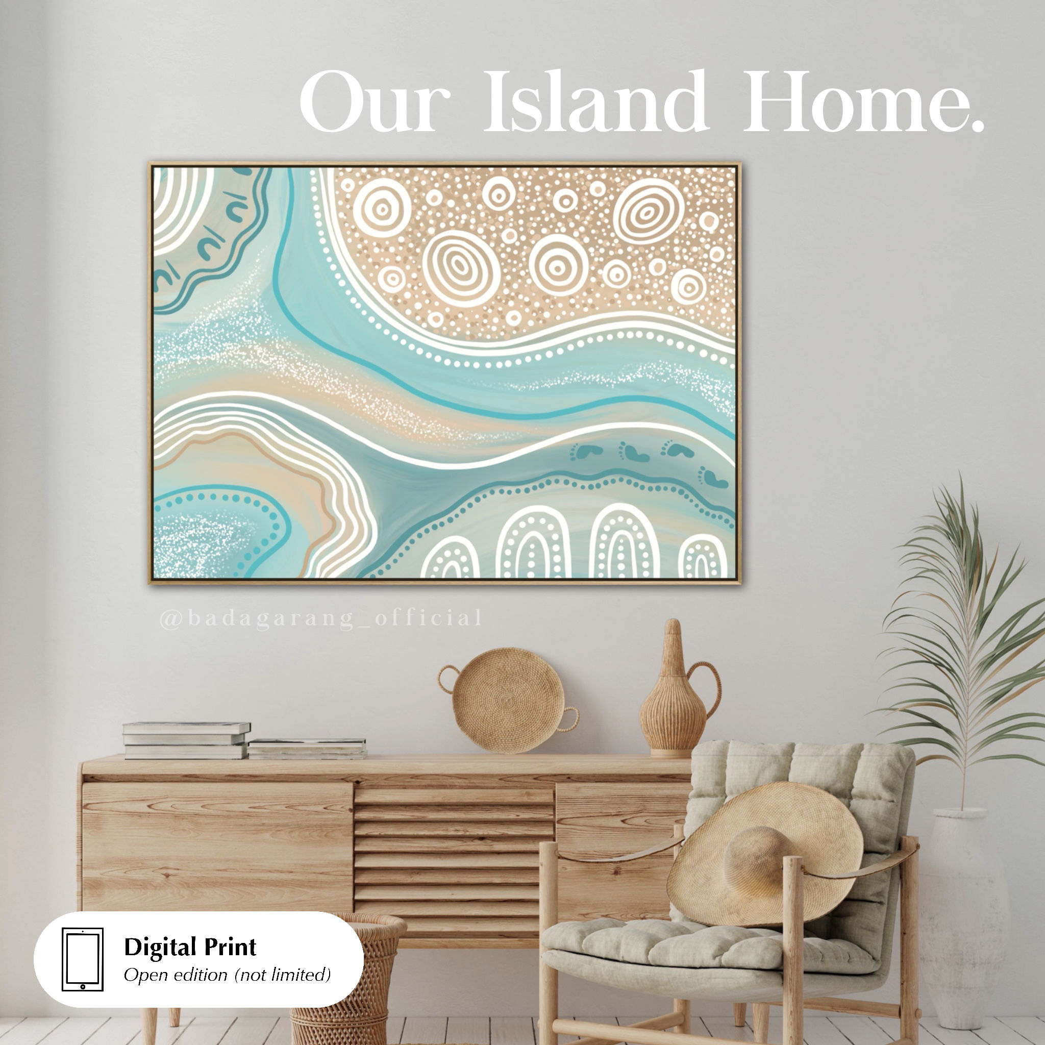 Digital Print - 'Our Island Home'