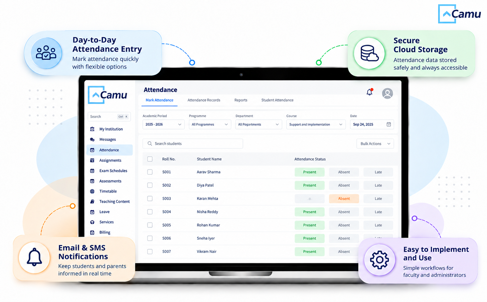 Attendance Management System Dashboard