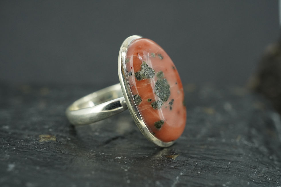 Thumbnail: Scottish Isla Rose Sterling Silver Oval Ring