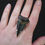 Thumbnail: Fossilised Shark Tooth Sterling Silver Ring
