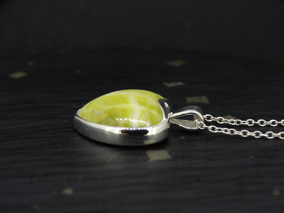 Thumbnail: Highland Marble Sterling Silver Heart Pendant