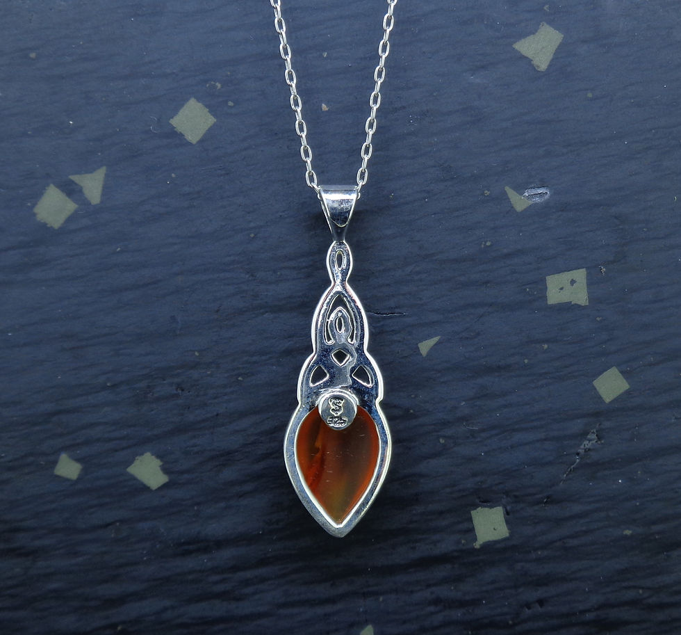 Thumbnail: Carnelian Sterling Silver Pendant