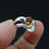 Thumbnail: Citrine Sterling Silver Wave Ring in fingers