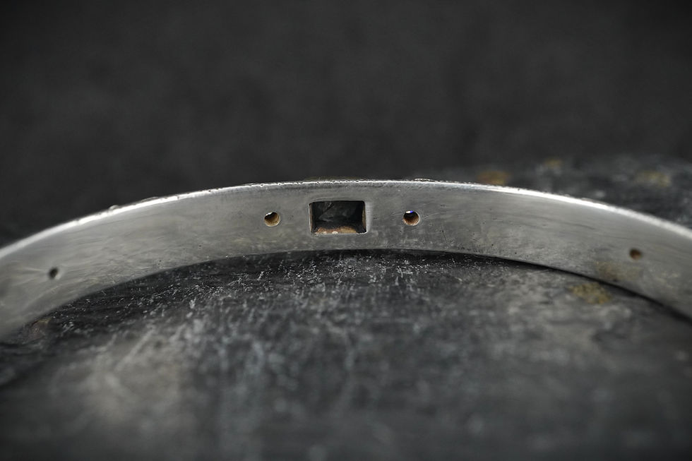 Thumbnail: Scottish Sapphire & Diamonds with Scottish Gold, Sterling Silver Bracelet