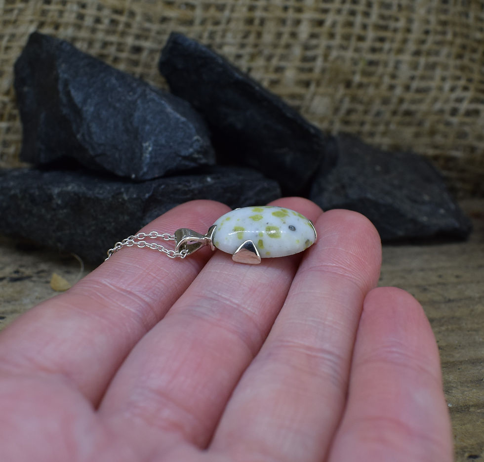 Thumbnail: Iona Marble 'Secret Cross' Sterling Silver Pendant