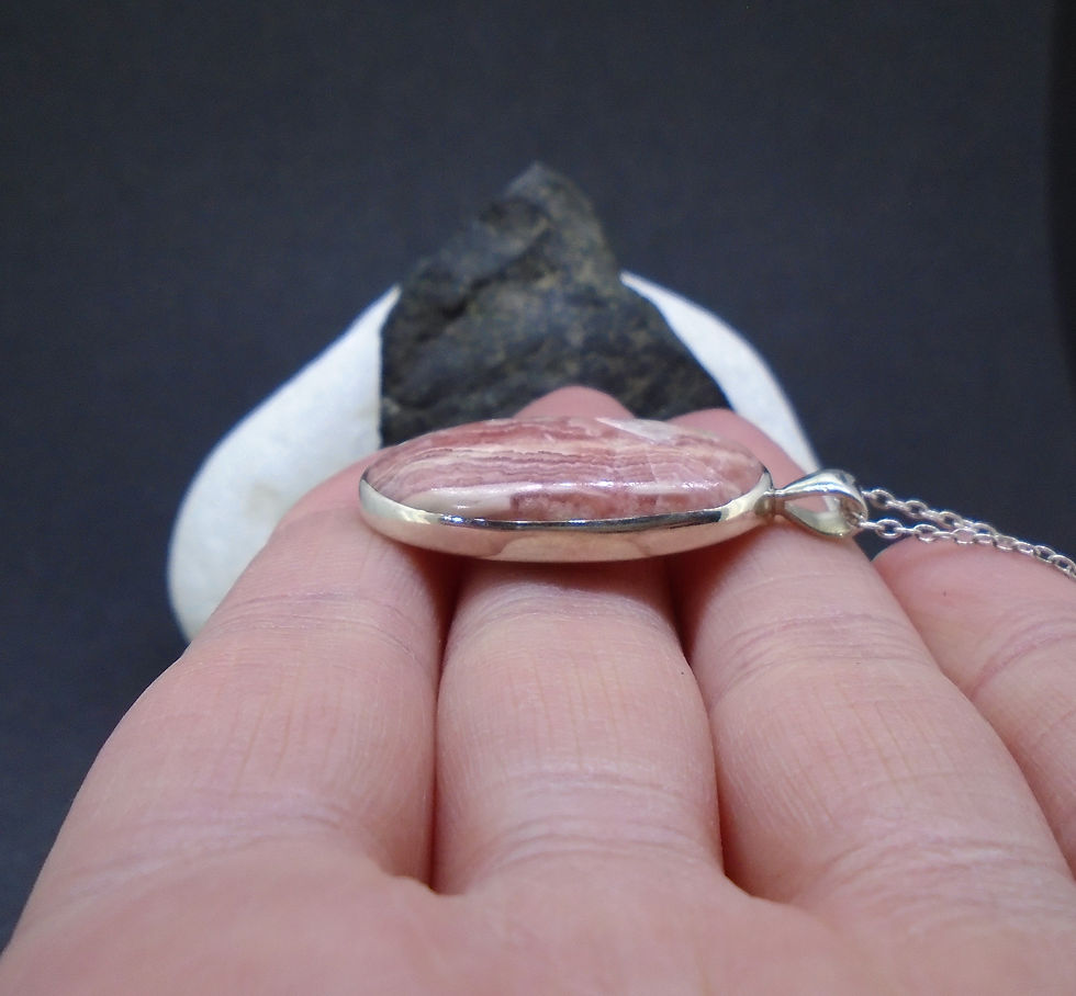 Thumbnail: Rhodochrosite Sterling Silver Pendant