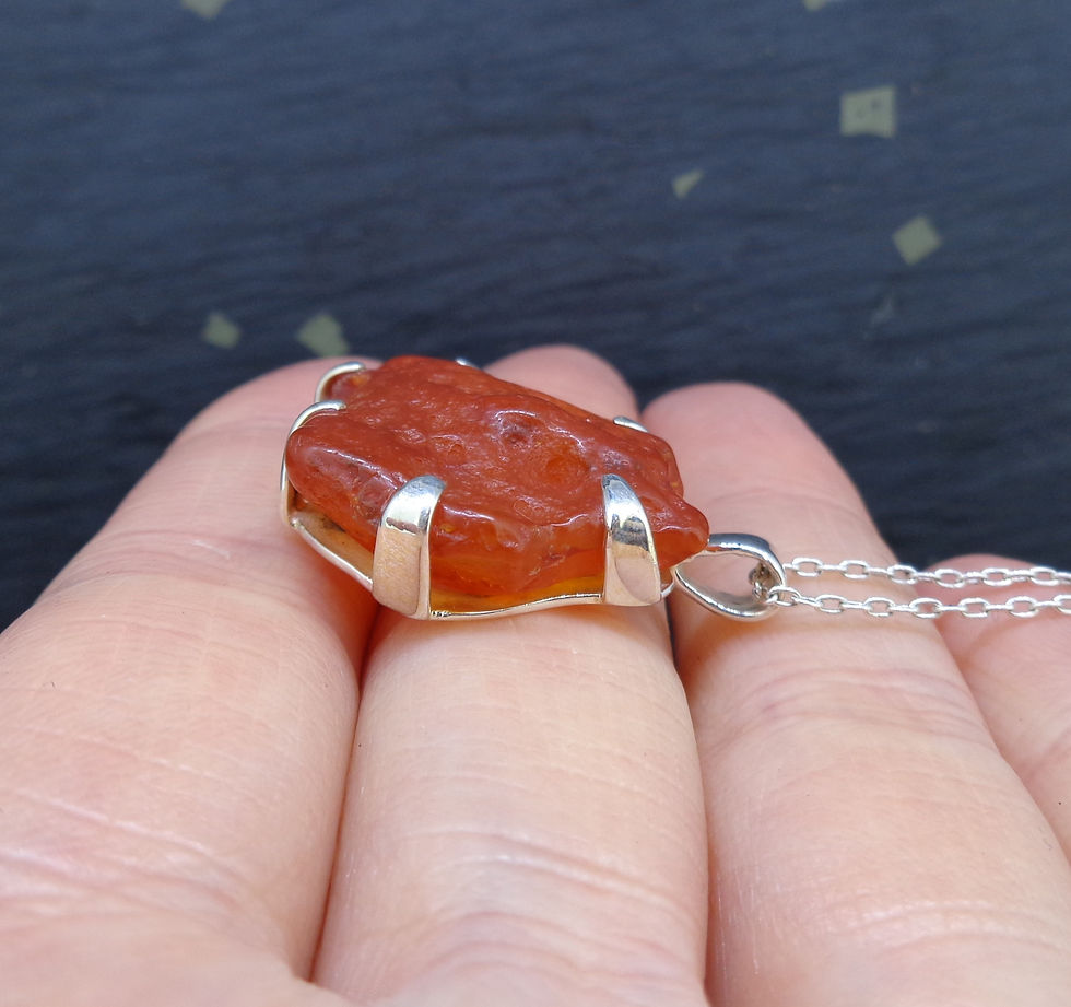 Thumbnail: Carnelian Sterling Silver Pendant
