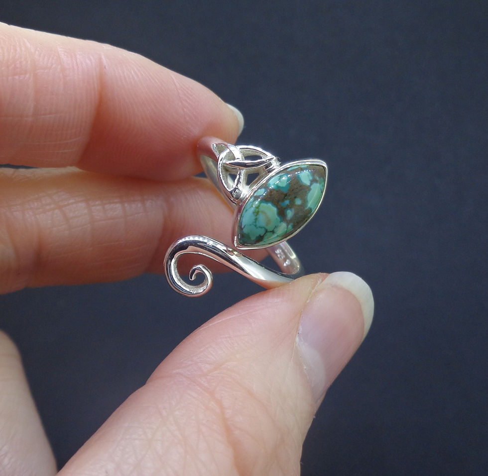 Thumbnail: Turquoise Sterling Silver Ring