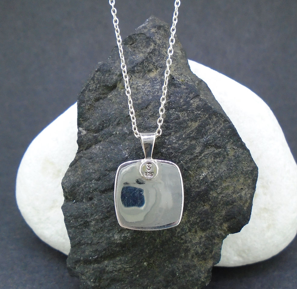 Thumbnail: Fordite Sterling Silver Pendant