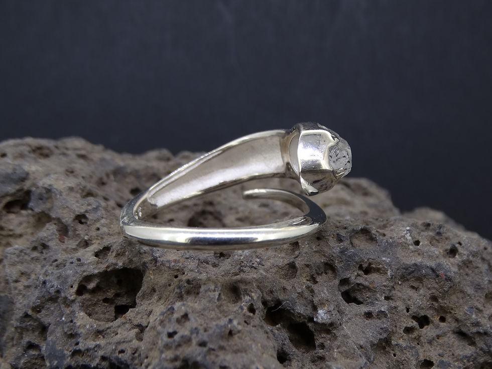 Thumbnail: Herkimer Diamond Sterling Silver Ring