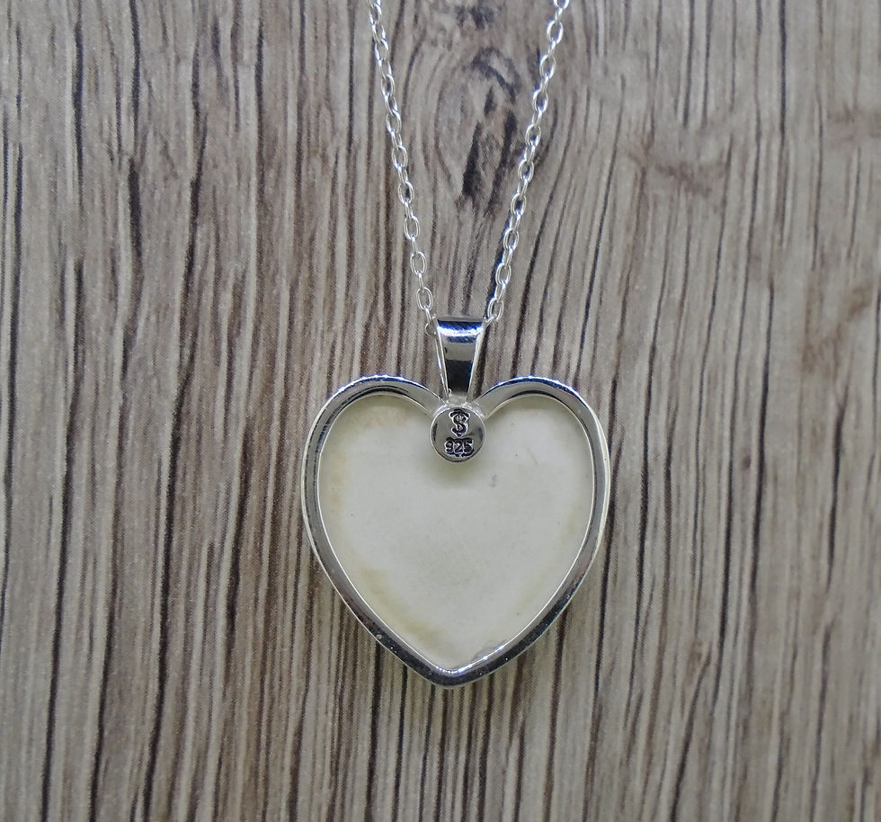 Thumbnail: Old Willow 'Geometric' Sterling Silver Heart Pendant