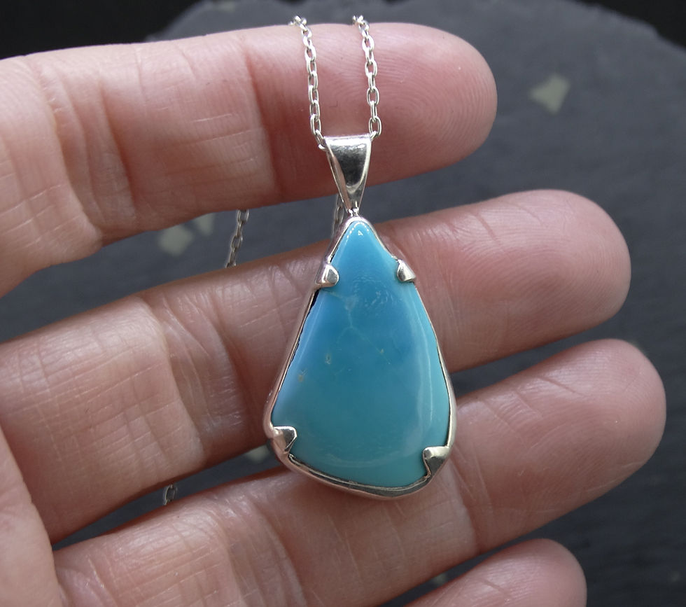 Thumbnail: Turquoise Sterling Silver Pendant