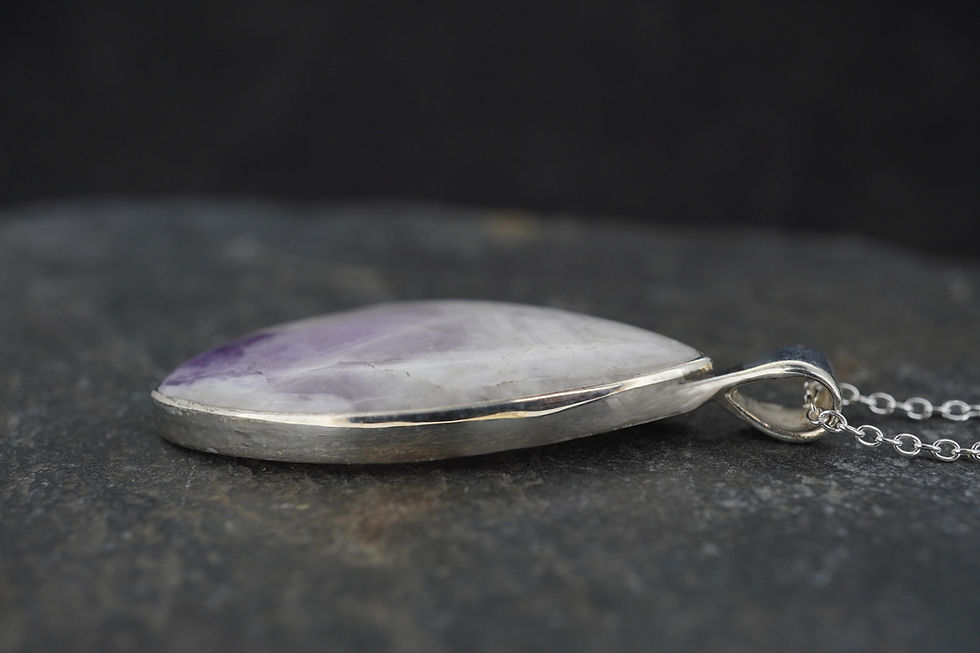 Thumbnail: Blue John Sterling Silver Pendant