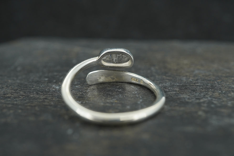 Thumbnail: Orrock 'Diamond' Sterling Silver Wrap Ring