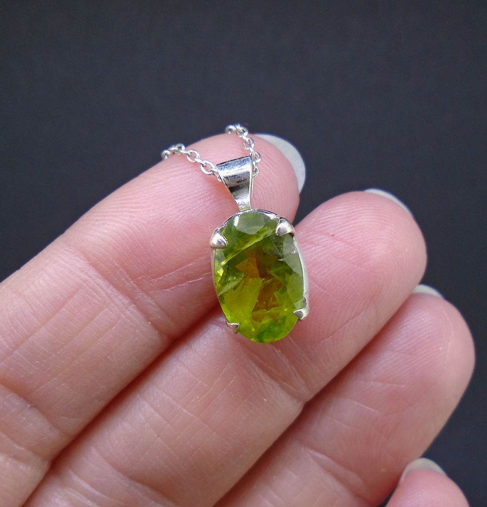 Thumbnail: Peridot Sterling Silver Pendant