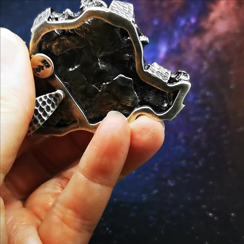 Thumbnail: 'Star-sung' Colossal Meteorite Sterling Silver Pendant