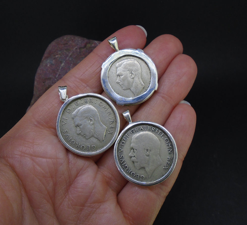 Thumbnail: One Shilling  Sterling Silver Pendant
