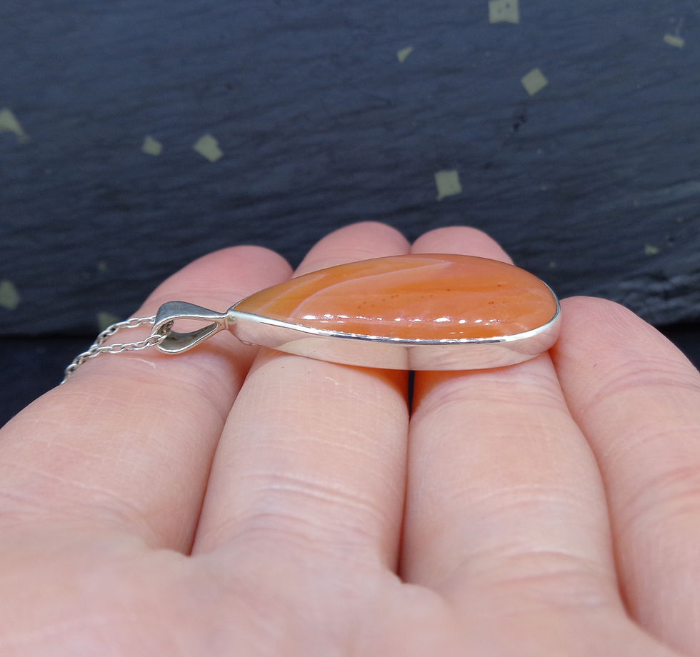Thumbnail: Carnelian Sterling Silver Pendant