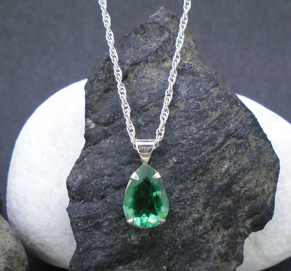 Thumbnail: Rogerley Mine Fluorite Sterling Silver Pendant