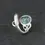 Thumbnail: Rare Persian Turquoise Celtic Sterling Silver Wrap Ring