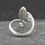 Thumbnail: Blue Moonstone Sterling Silver Celtic Ring