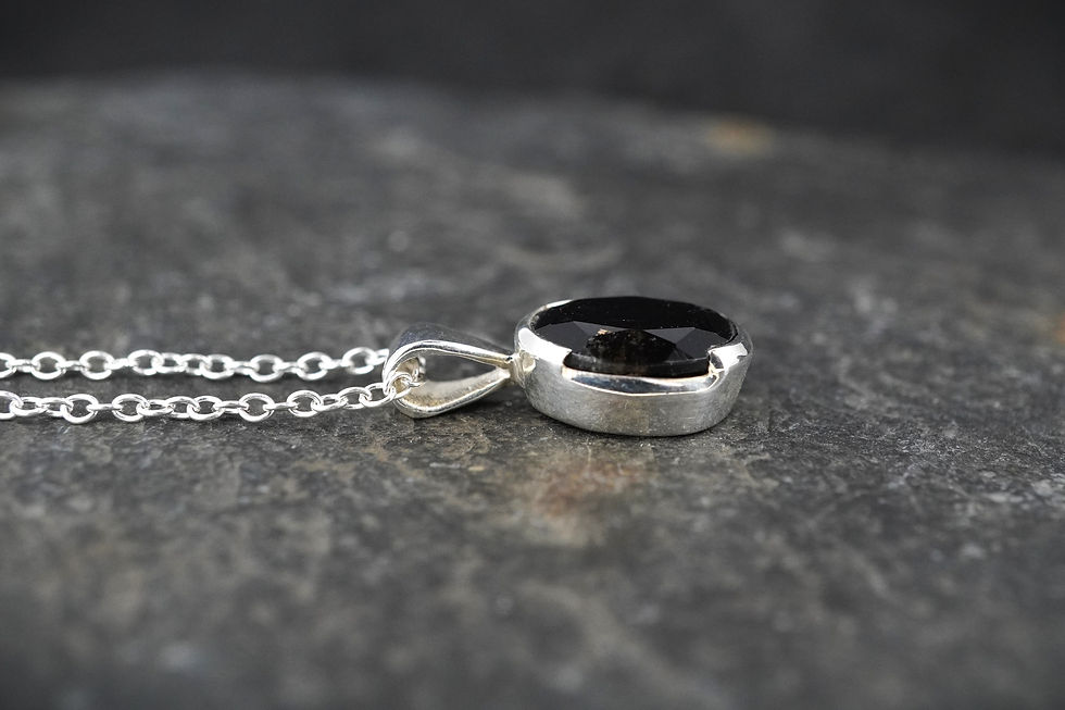 Thumbnail: Cairngorm Quartz Sterling Silver Pendant