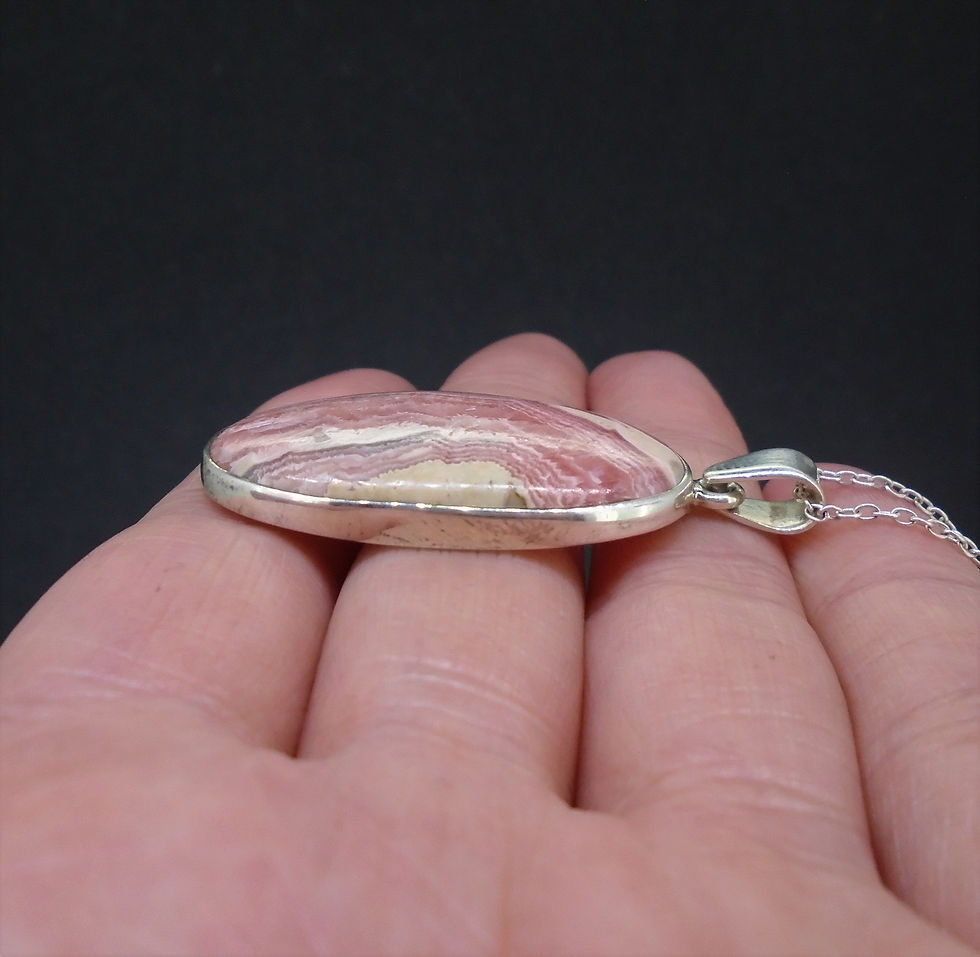 Thumbnail: Rhodochrosite Sterling Silver Pendant
